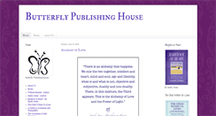 Desktop Screenshot of butterflypublishinghouse.com